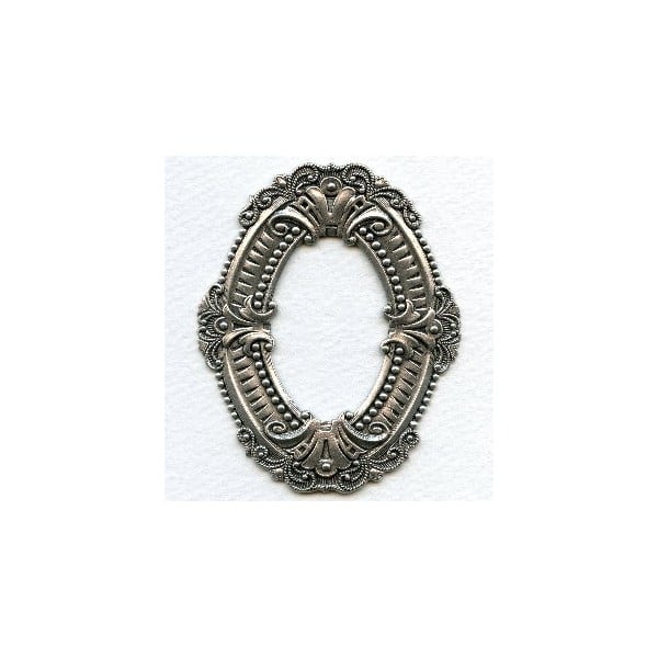 Elegant Framework Oxidized Silver 70mm (1)
