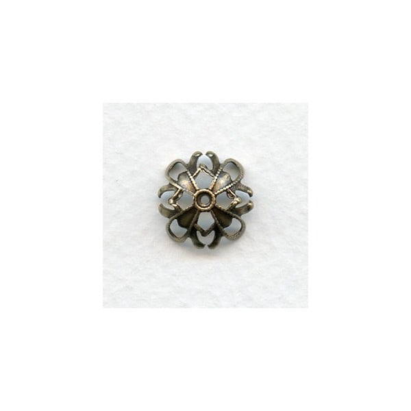 Grand Filigree Brass Bead Caps for 13mm Beads (6)