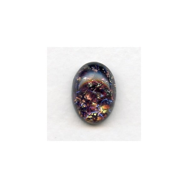 Amethyst Glass Opal Cabochon German 18x13mm (1)