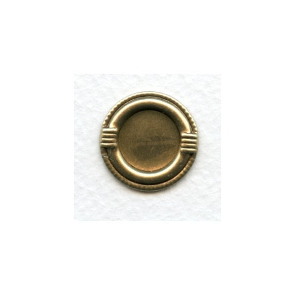 Decorative Edge 13mm Settings Oxidized Brass (6)