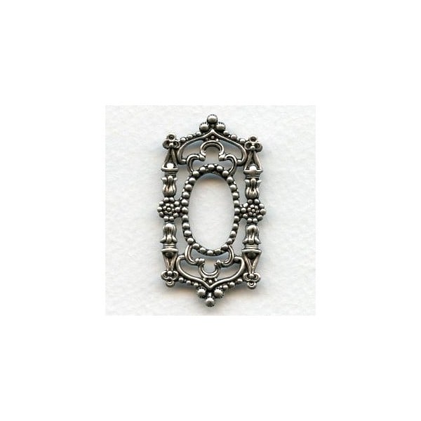 Splendid Gothic Framework Piece Oxidized Silver (1)