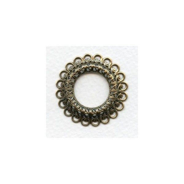 Filigree Raised Frame Button Mount 37mm (1)