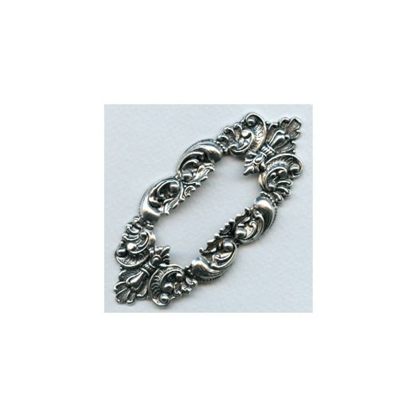 Large Framework Old World Details Oxidized Silver (1)