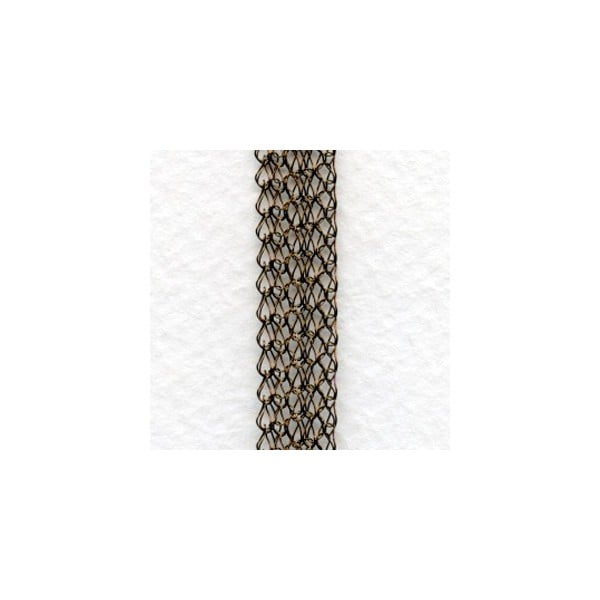 Galaxy Ribbon Chain Oxidized Brass (1 ft)