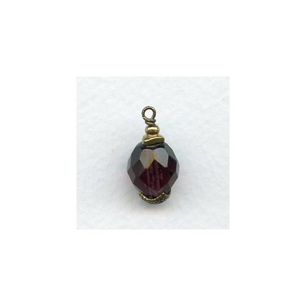Heart Shaped Solid Raw Brass Bead Caps (24) - Image 2