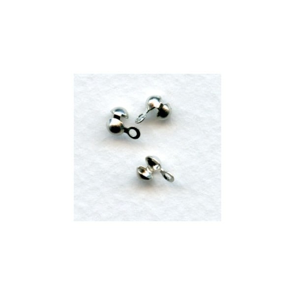 Clam Shell Knot Covers Oxidized Silver (50)