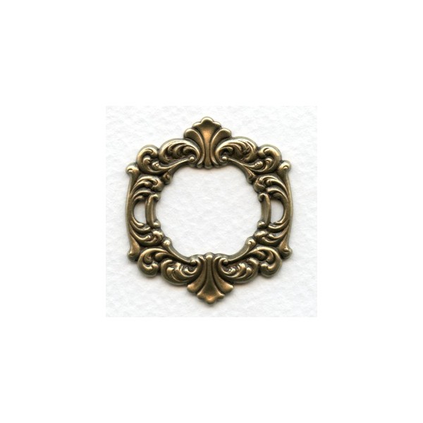 Rococo Style Fancy Framework Oxidized Brass (3)