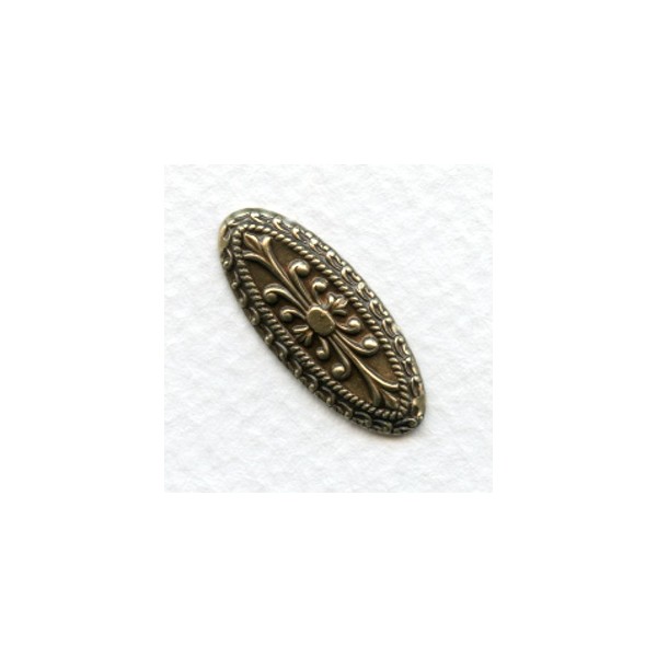 Highly Detailed Embellishments 26mm Oxidized Brass (6)