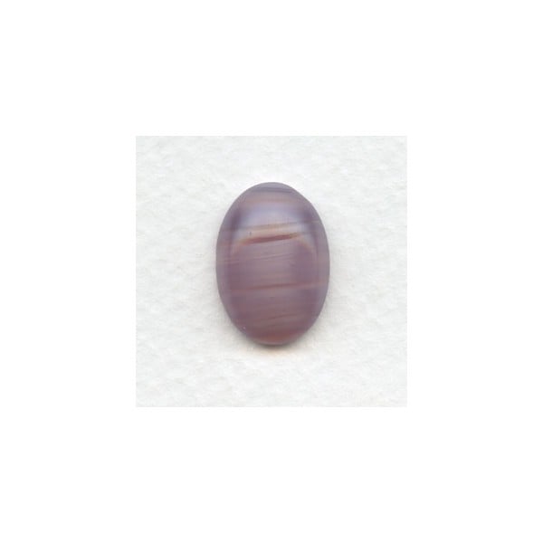 ^Amethyst-Quartz Glass Cabochon 18x13mm (1)