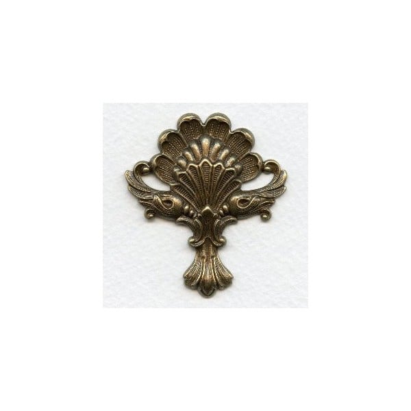 Emblazoned Bold Stamping Oxidized Brass 50mm (1)