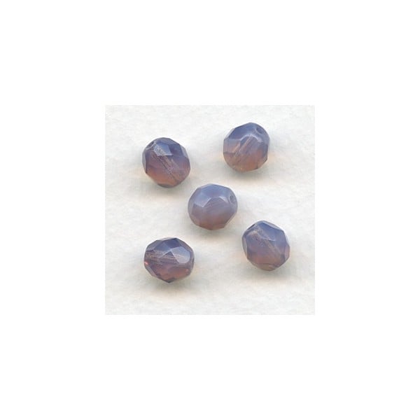 Opal Amey Fire Polished Round Faceted Beads 8mm