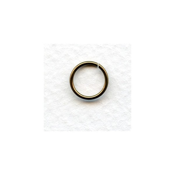 Oxidized Brass Jump Rings 10mm Round