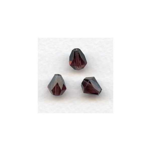 ^Amethyst Bell Shape Faceted Glass Beads 9x8mm