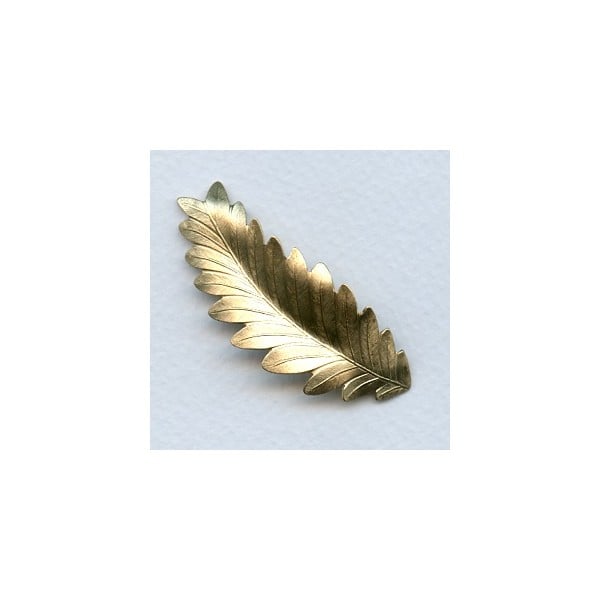 Long Dapt Raw Brass Leaves 54mm (2)
