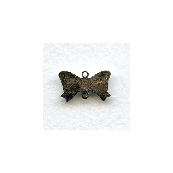 Bow Connectors Oxidized Silver 16mm (6) - Image 2