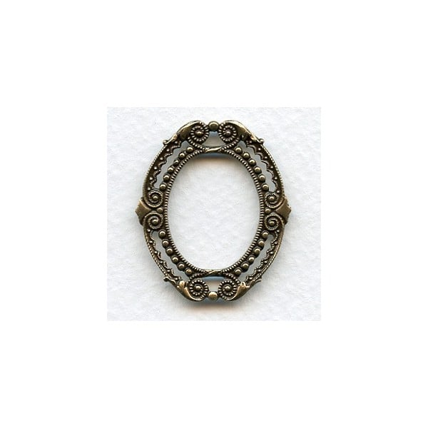 Filigree Detailed Framework Stamping Oxidized Brass (2)