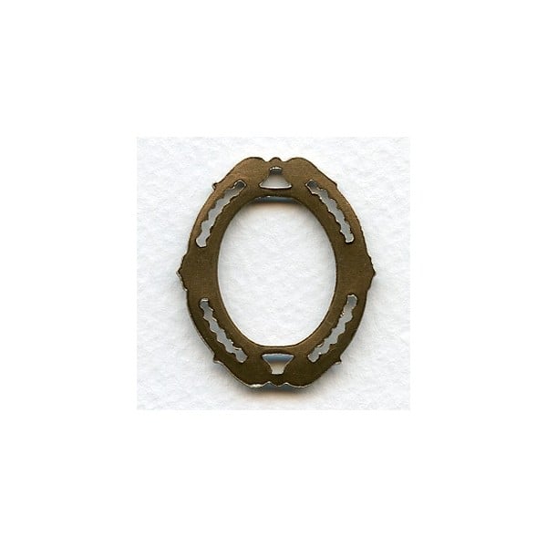 Filigree Detailed Framework Stamping Oxidized Brass (2) - Image 2