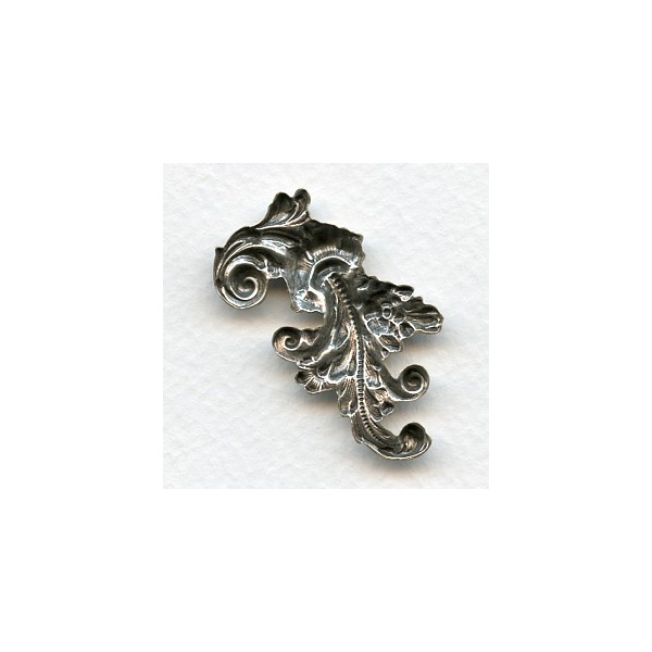 Elaborate Flourishes Oxidized Silver 42mm (1 Set) - Image 3