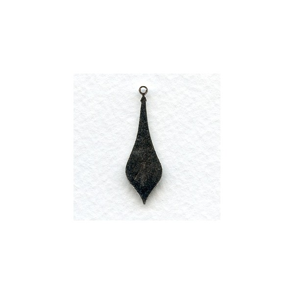 Embossed Pendant Solid Oxidized Silver 32mm (4) - Image 2