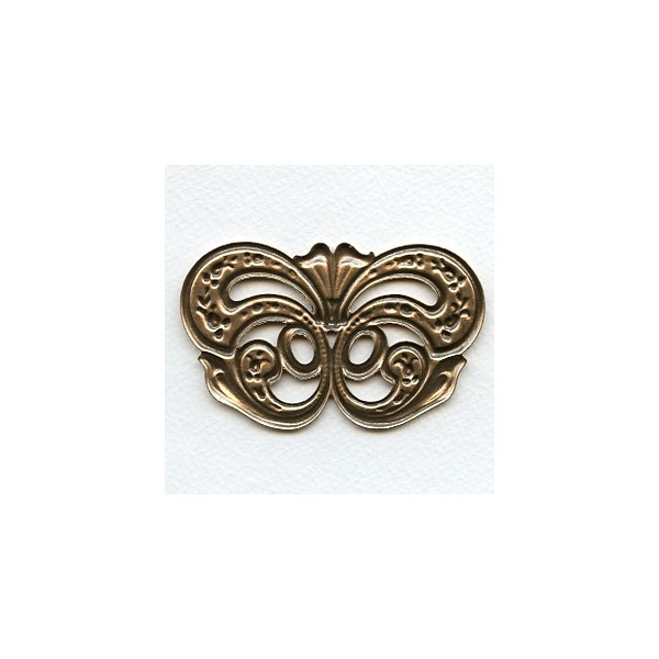 Enormous 85mm Stamping Embellishment Oxidized Brass (1) - Image 3