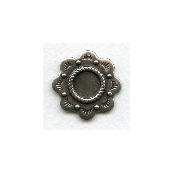 Southwestern Style 11mm Setting Oxidized Silver (6)