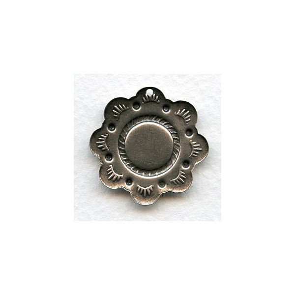 Southwestern Style 11mm Setting Oxidized Silver (6) - Image 2