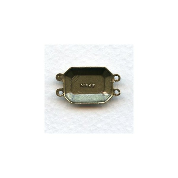 ^Four Loop 21mm Connectors Oxidized Brass (2) - Image 2
