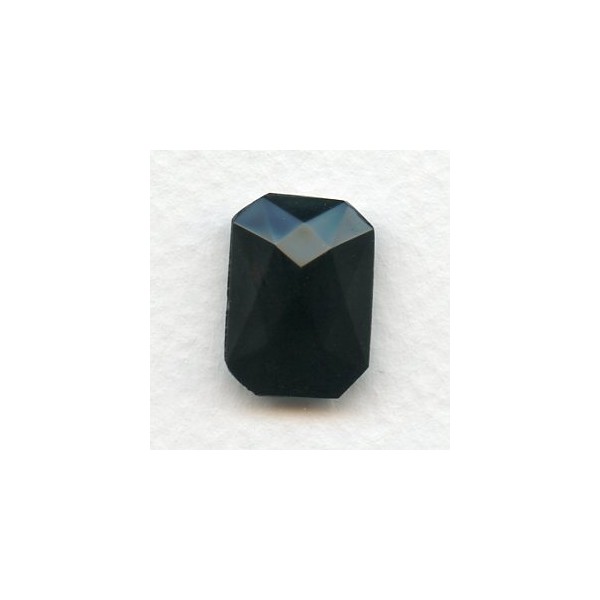 Octagon 18x13mm Hematite Black Faceted Stone (1) - Image 2