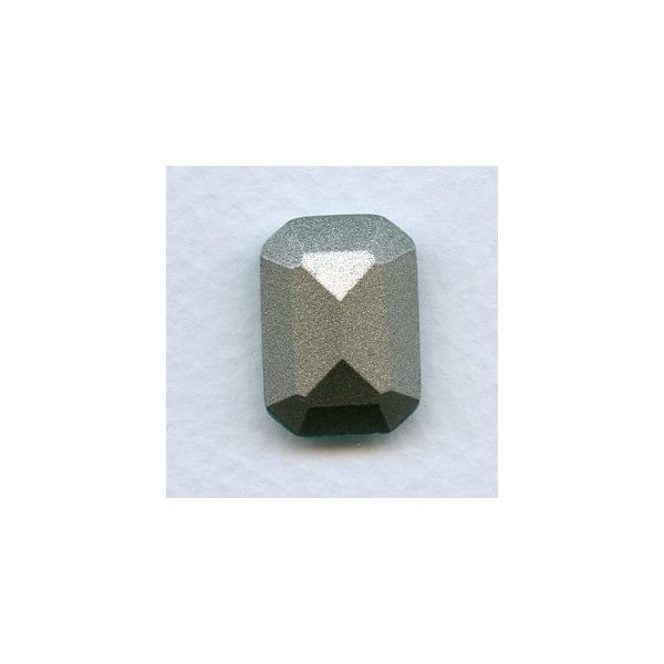 ^Octagon 18x13mm Opal Blue Foiled Faceted Stone (1) - Image 2
