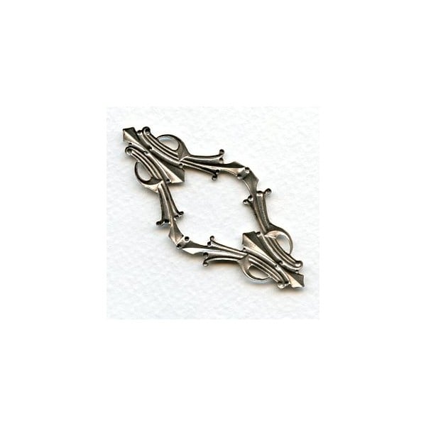 Art Deco Style Framework Piece Oxidized Silver (1) - Image 2