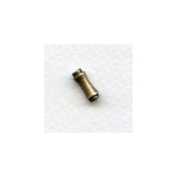 Stick-pin Clutches Oxidized Brass Hat-Pin Clutches (6)