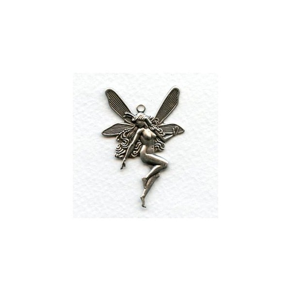 Nude Fairy Charms with Top Loop Oxidized Silver (6)