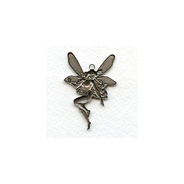 Nude Fairy Charms with Top Loop Oxidized Silver (6) - Image 2