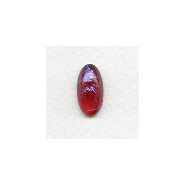 Dragons Breath Opal Glass Pendeloque Stones 18x9mm (2)