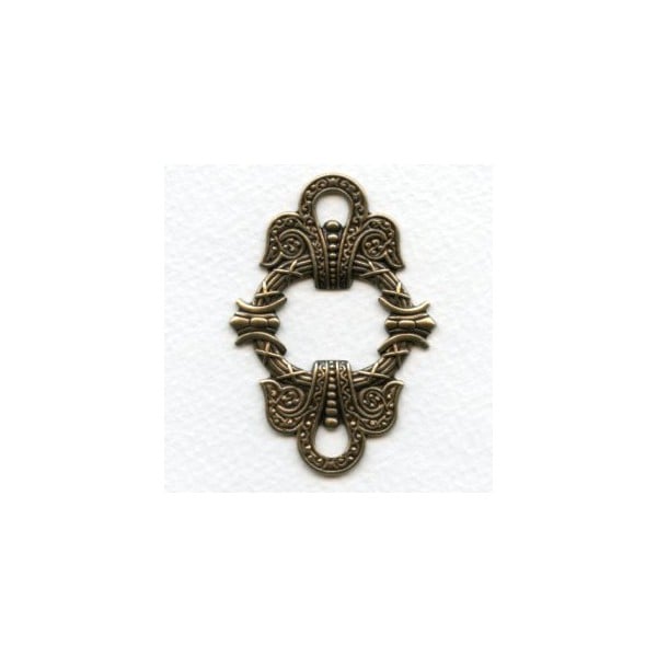 Gorgeous Framework Pieces 55mm Oxidized Brass (3)