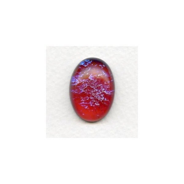 Mexican Opal Color Glass Oval Cabochon 25X18mm (1)