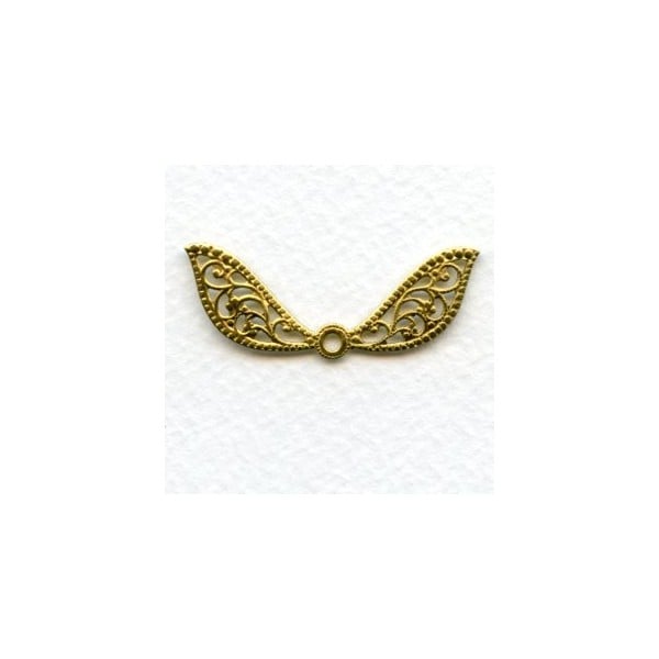 Fantasy Wings Filigree 41mm Raw Brass (6)