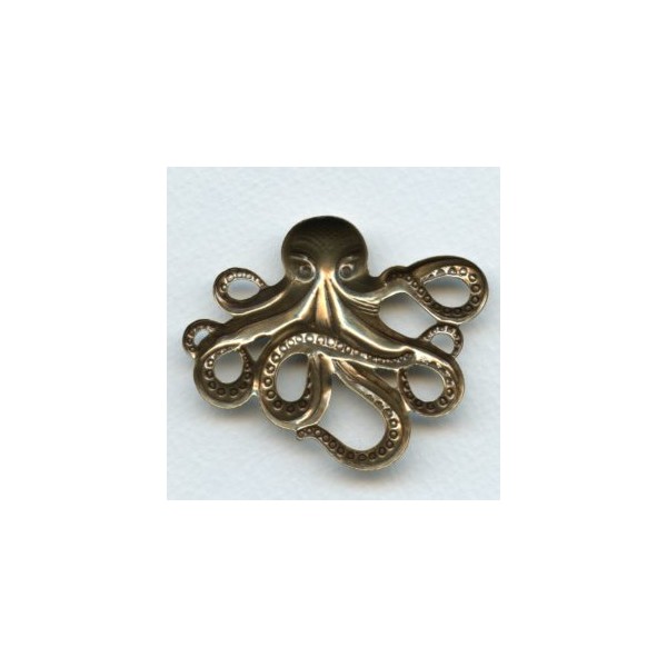 Large Octopus Oxidized Brass 63mm (1) - Image 2