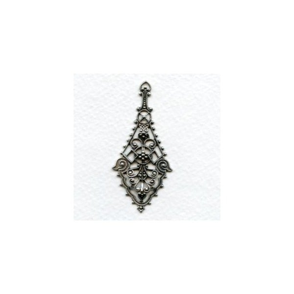 The Ultimate Filigree Pendants Oxidized Silver 55mm (2)
