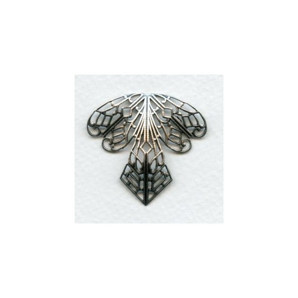 ^Angel Skirt Filigrees 35mm Oxidized Silver (2)