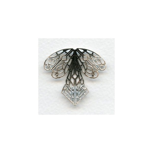 ^Angel Skirt Filigrees 35mm Oxidized Silver (2) - Image 2