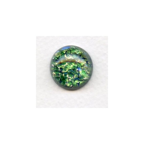 Green Glass Opal Cabochon Round 18mm (1)