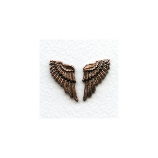 These Wings Look Real! Oxidized Copper (6 sets)