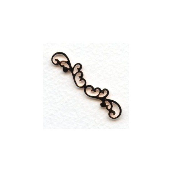 Elegant Filigree Detail 42mm Connector Rose Gold (2) - Image 2