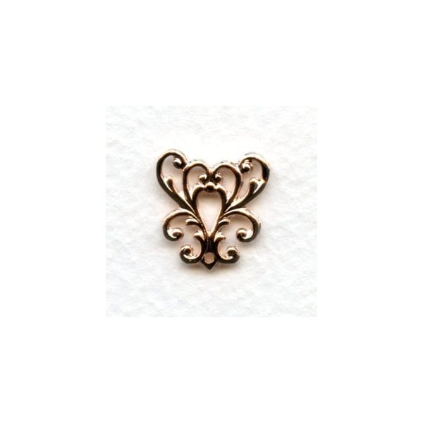 ^Feminine Filigree Y-Connector Rose Gold Plated (6)