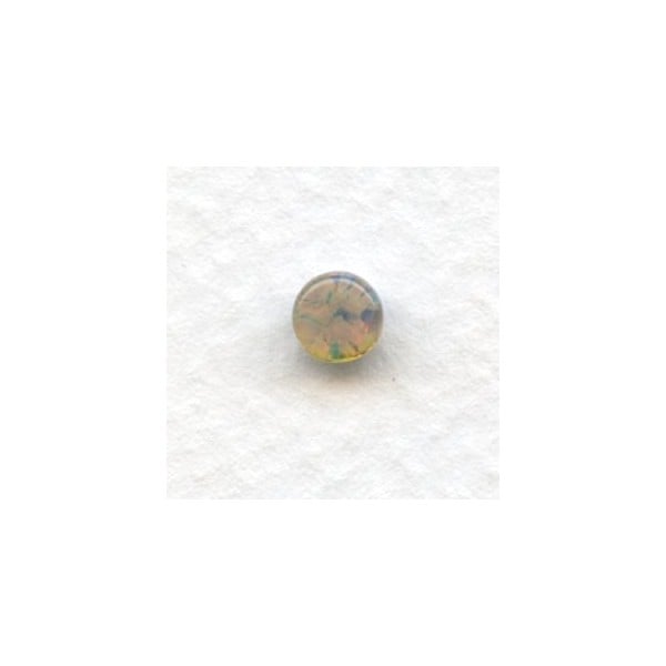 Pink Fire Opal Glass Cabochons 5mm (4) - Image 2