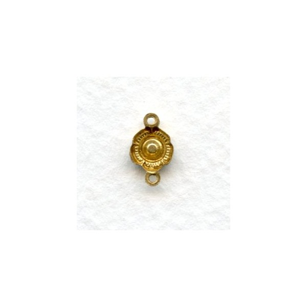 Connectors to Hold Rhinestones 2 Loops Raw Brass (12) - Image 2