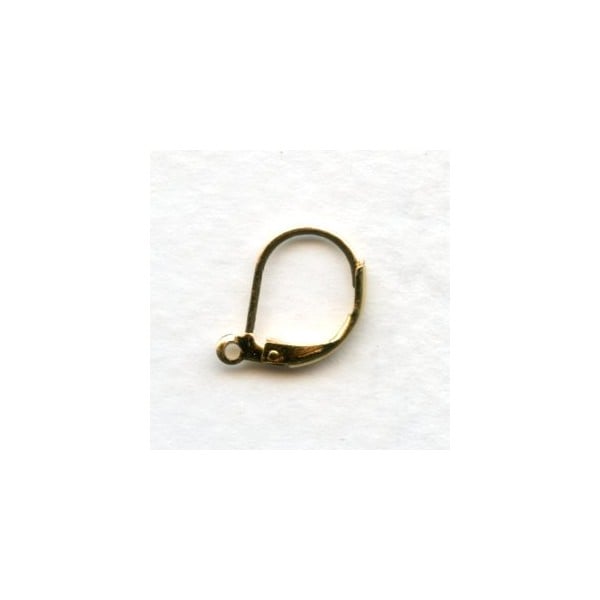 Lever Back Earring Finding with Loop Bright Gold Plated (24)