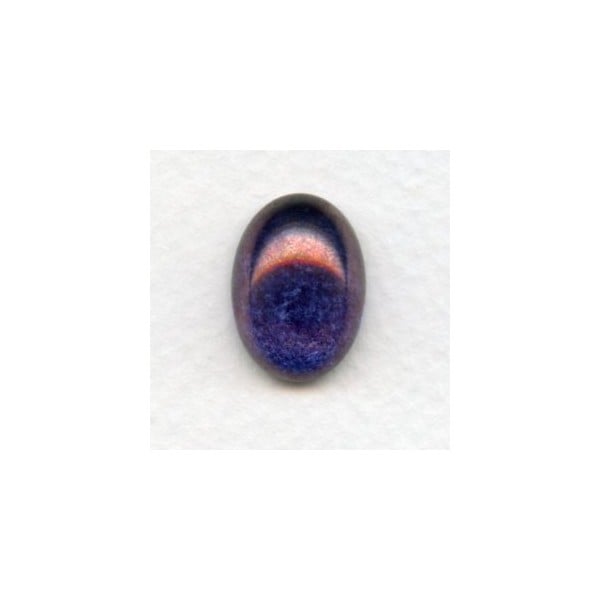 Purple Luster Effect Glass Cabs 18x13mm (2)