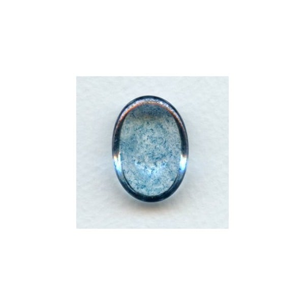 Blue Luster Effect Glass Cab 25x18mm (1) - Image 2